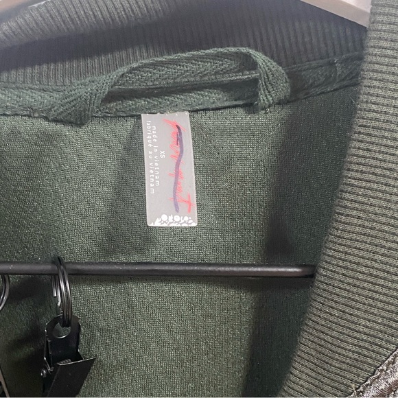 Free People | Satin Green Bomber Jacket NWT! - Picture 5 of 11